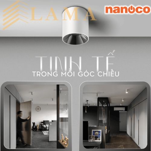 Đèn Lon Gắn Nổi 10W Nanoco